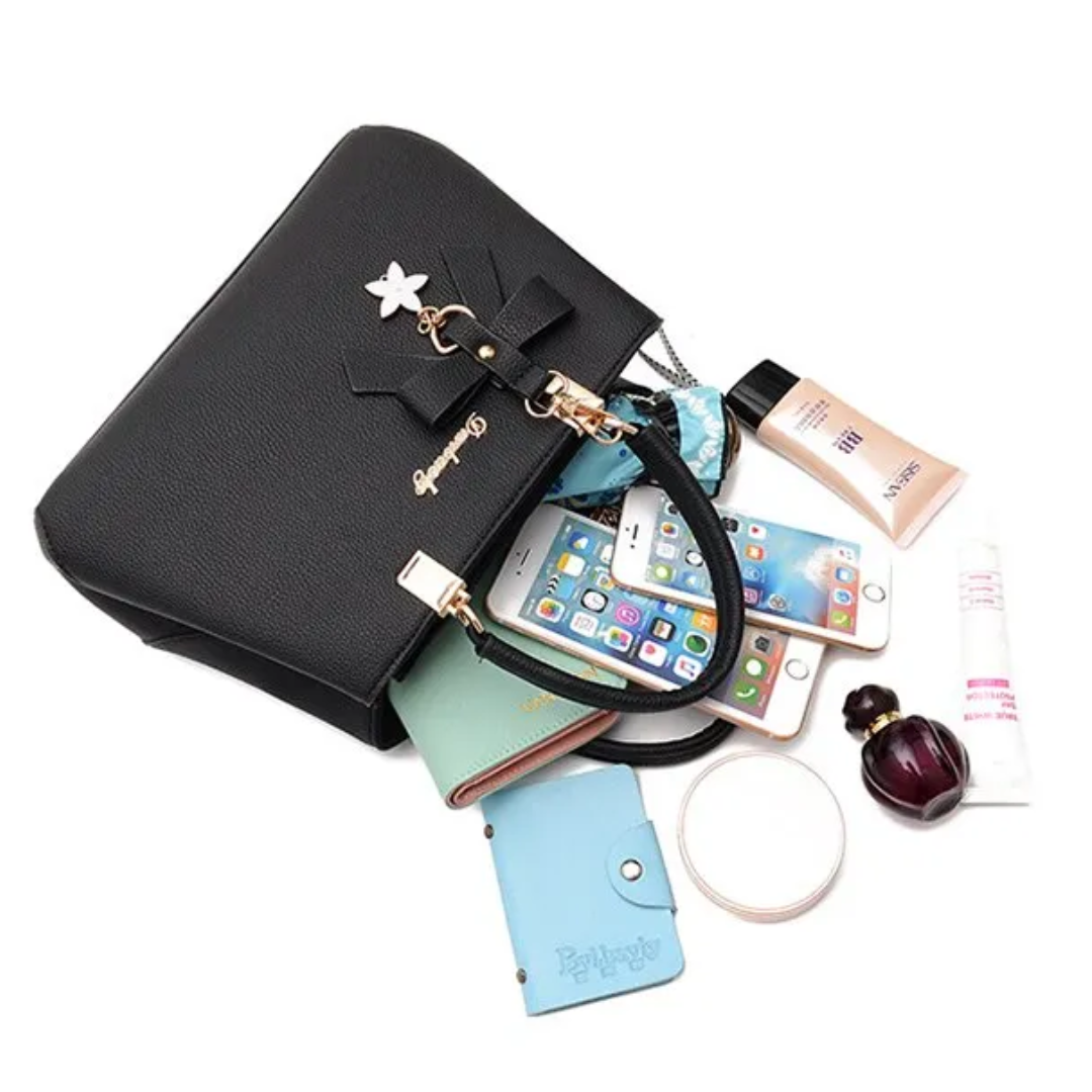 Anna Crossbody Bag Charming Floral Bow Design