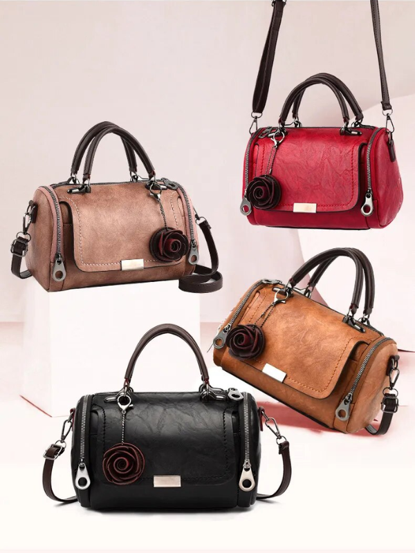 Boston Shoulder Bag Crossbody Handbag PU Leather Purse