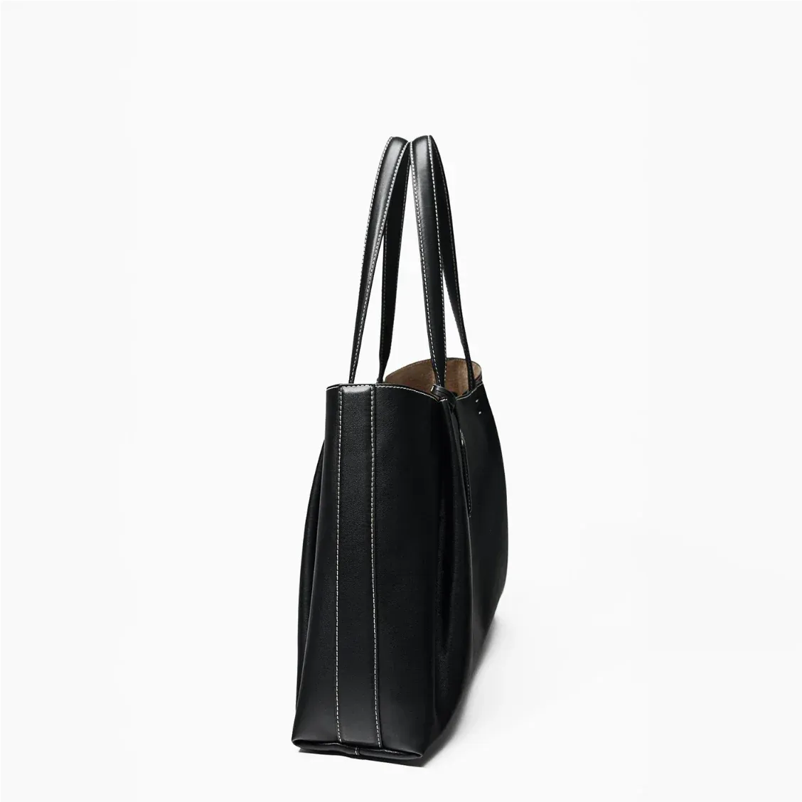 Women Tote Bag Large Capacity PU Leather Shoulder Work Bag