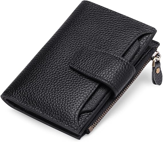Compact RFID Wallet with 14 Card Slots and Cash Storage
