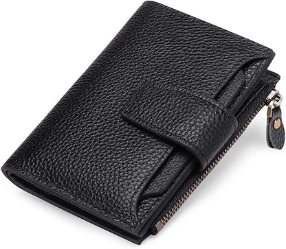 Compact RFID Wallet with 14 Card Slots and Cash Storage