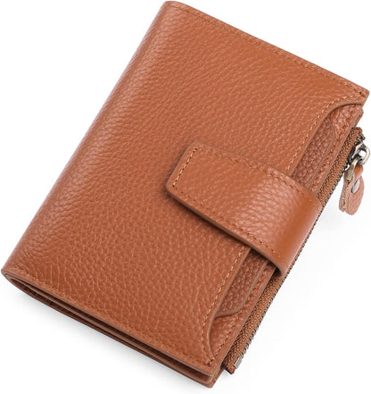 Compact RFID Wallet with 14 Card Slots and Cash Storage