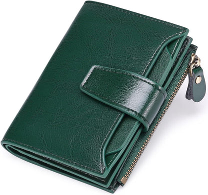 Compact RFID Wallet with 14 Card Slots and Cash Storage