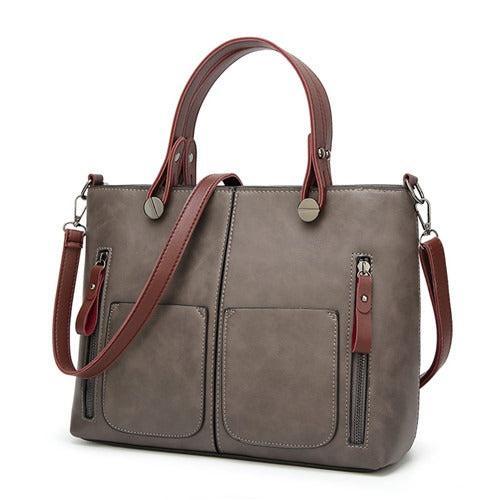 Kontup – Women's Vintage PU Leather Shoulder Bag with Adjustable Crossbody Strap
