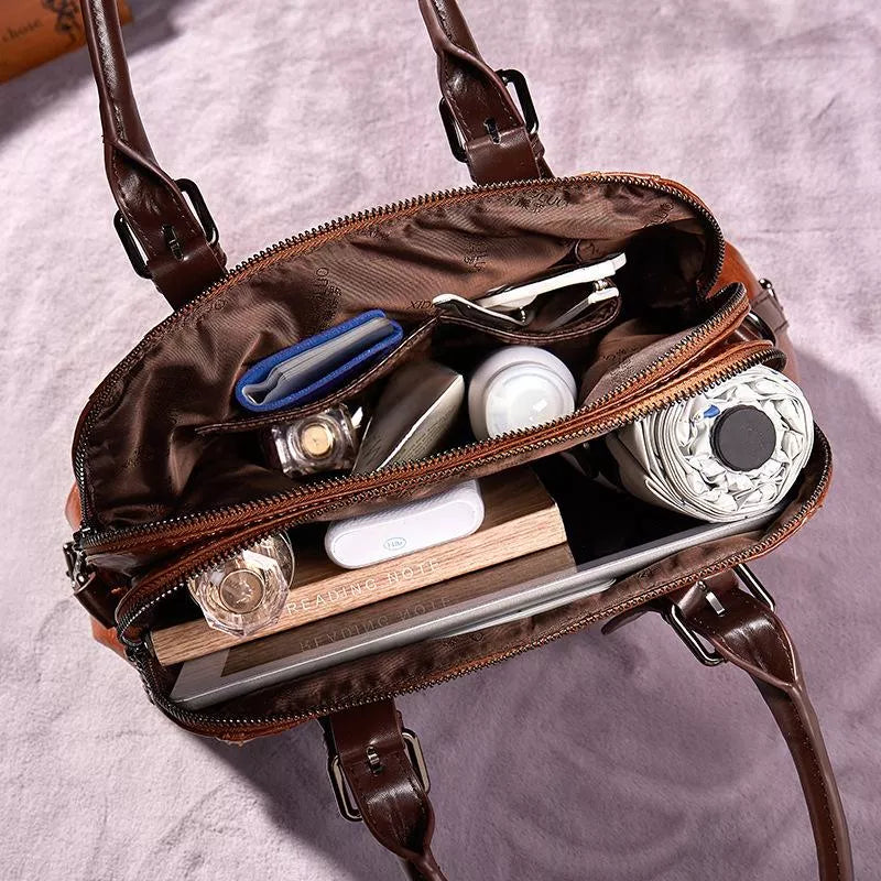 Premium Leather Crossbody Handbag for Everyday Use