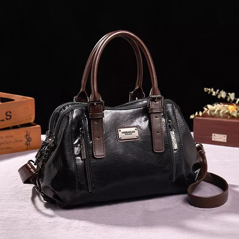 Premium Leather Crossbody Handbag for Everyday Use