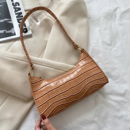 Vintage PU Leather Shoulder Bag for Women Everyday Style