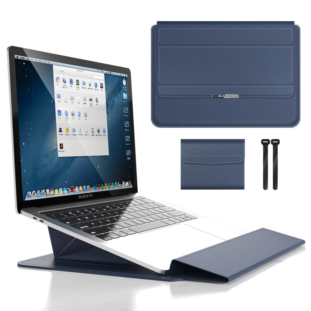 Waterproof Laptop Sleeve Shockproof PU Leather Laptop Case