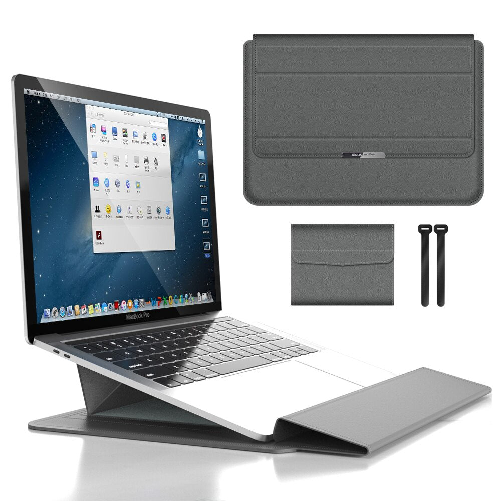Waterproof Laptop Sleeve Shockproof PU Leather Laptop Case