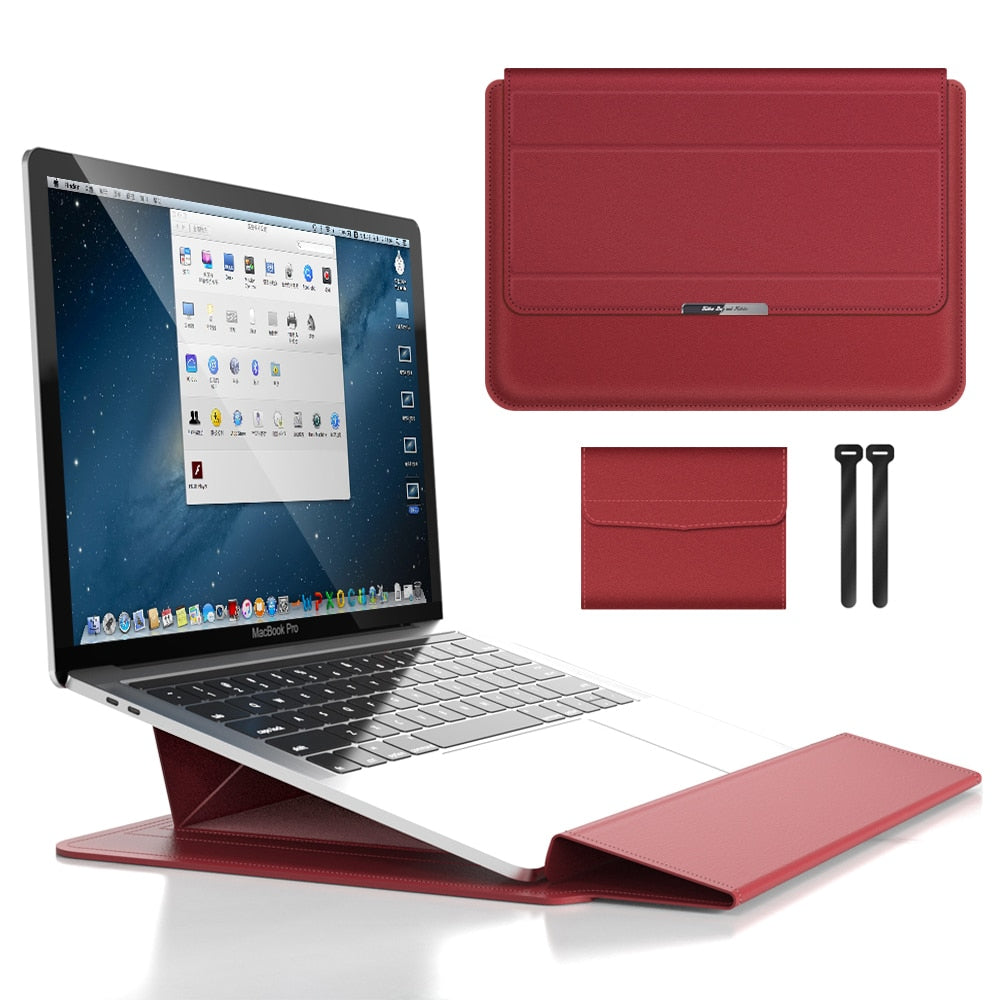 Waterproof Laptop Sleeve Shockproof PU Leather Laptop Case